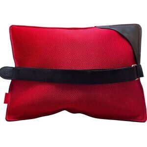 Ajuvia Back Vitalizer Adjustable Lumbar Support Cushion Red & Black